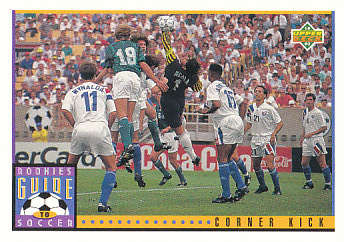 Corner Kick Upper Deck World Cup 1994 Preview Eng/Spa Rookies Guide to Soccer #126